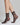 Iris sheer sock with transparent stripes