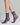 Calzino velato Iris con righe in trasparenza