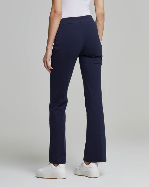 Pantalone donna Adele modello a trombetta cotone