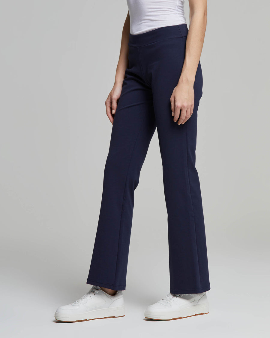 Pantalone donna Adele modello a trombetta cotone