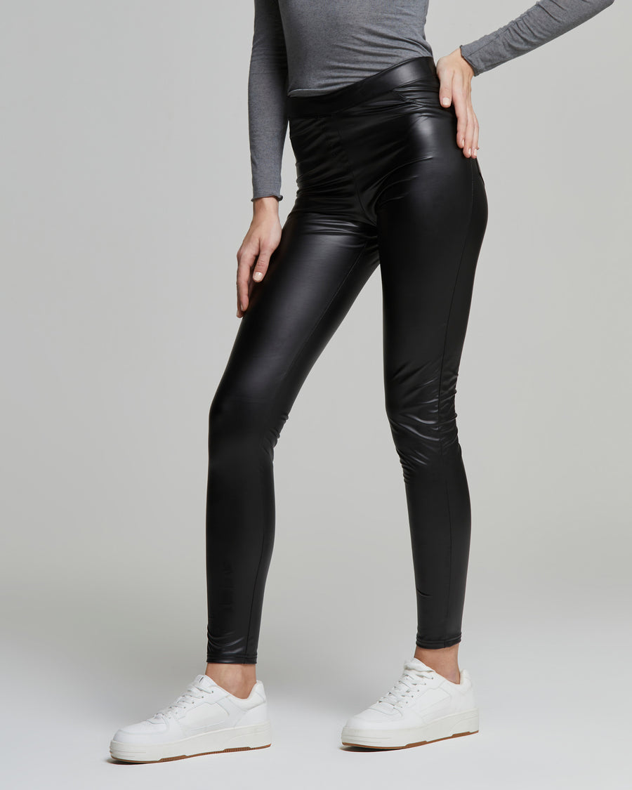 Noemi-Leggings aus Öko-Leder, Pompea