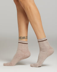 Calcetines Lara raya lamé