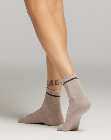 Calcetines Lara raya lamé