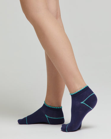 Minicalza cotone Diva con cappette e righe