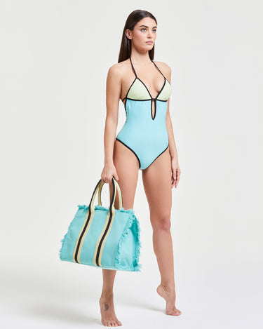 Pompea x Silvian Heach costume intero con coppe rimovibili