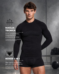 Camiseta técnica de manga larga para hombre Team Sport