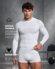 Langärmliges technisches Herren-Shirt Team Sport