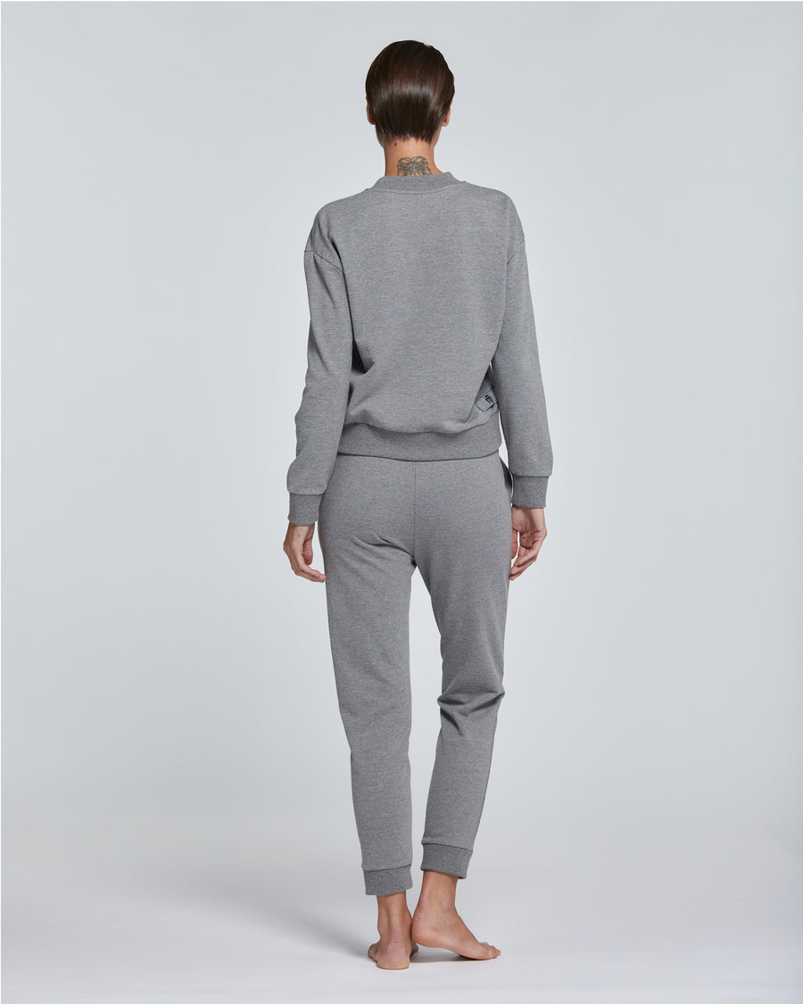 WOMEN'S SOLID COLOUR COTTON SWEATSHIRT