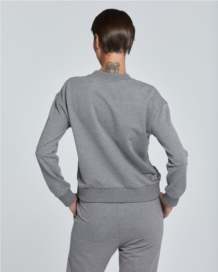 WOMEN'S SOLID COLOUR COTTON SWEATSHIRT