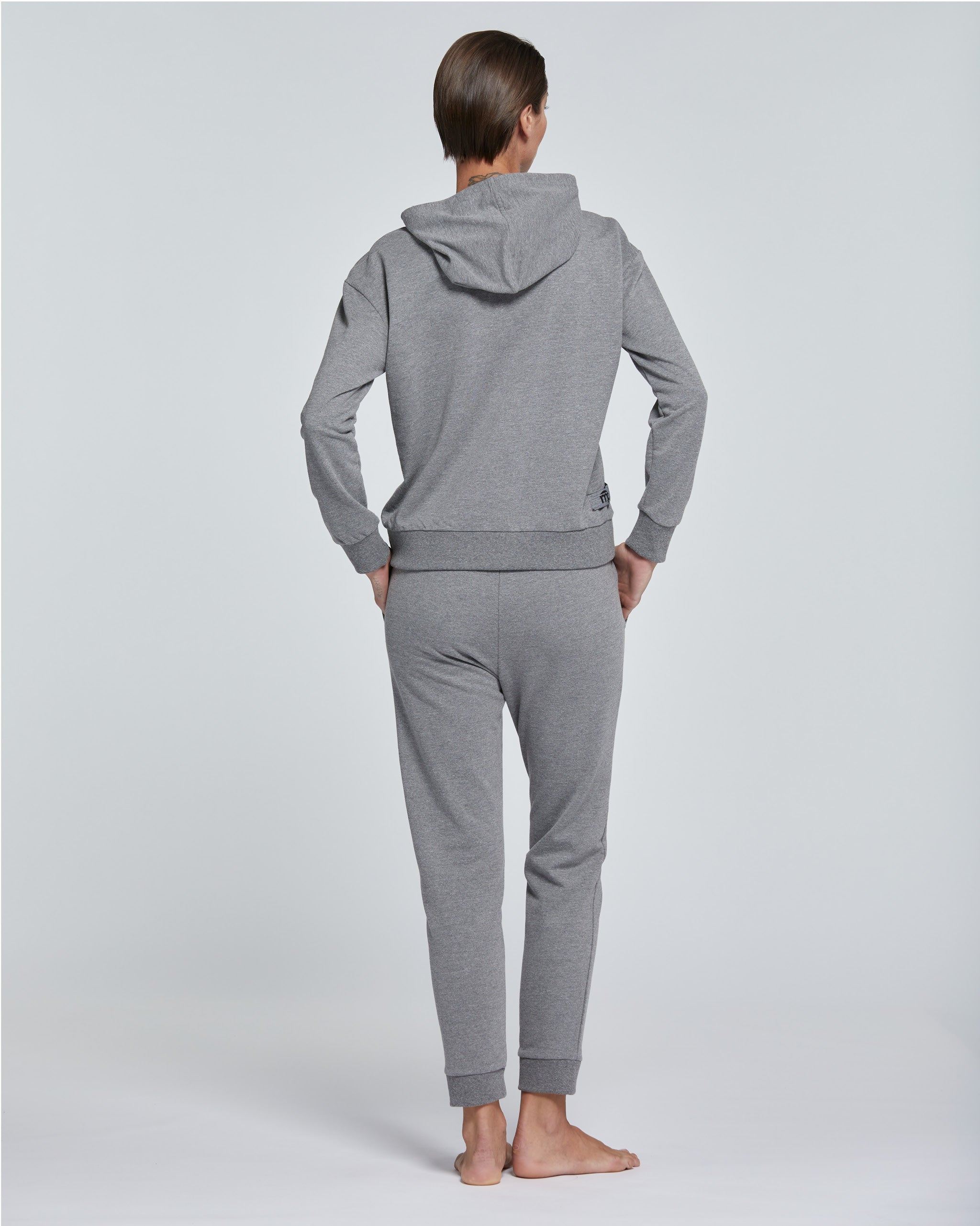 WOMEN'S SOLID COLOUR COTTON HOODIE  