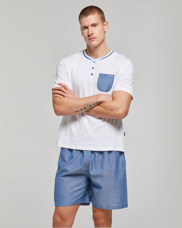 Kurzer Zeus-Pyjama aus Baumwolle