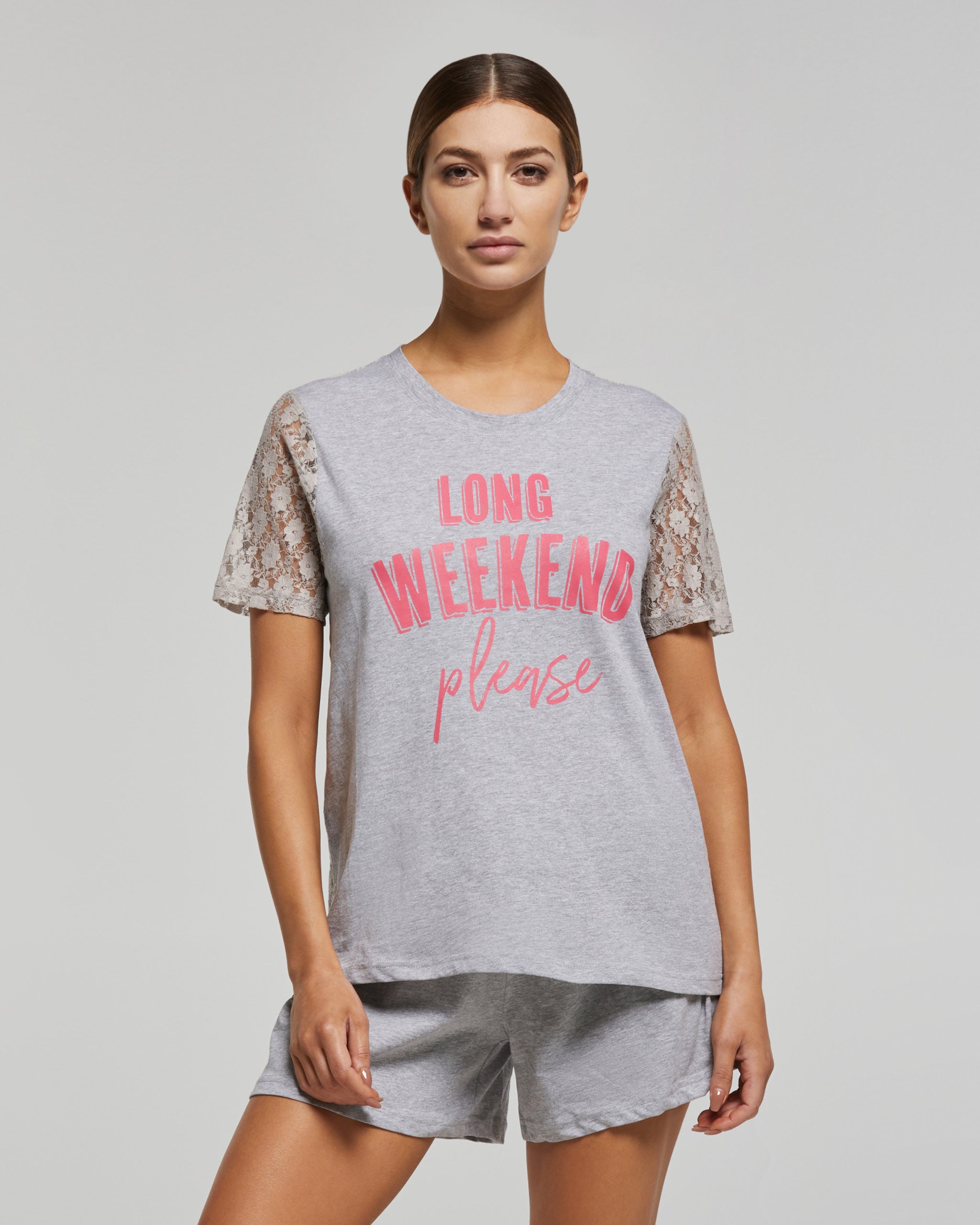 Pyjama court en coton Briseis