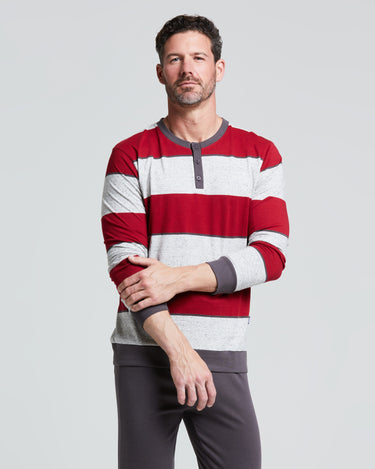 Pigiama lungo jersey di cotone e interlock Foppolo