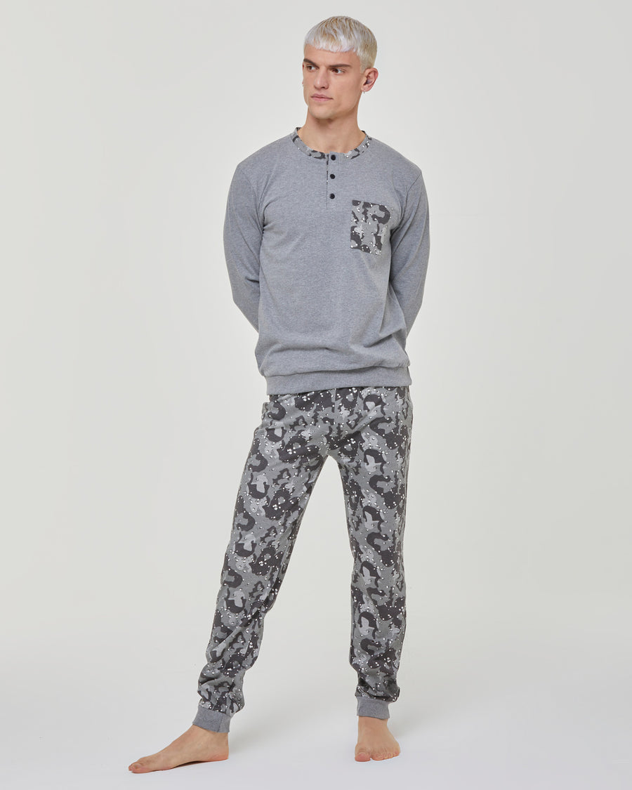 Stelvio long cotton pyjamas 