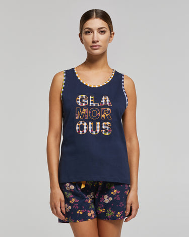 PYJAMA COURT PORTULACA EN COTON