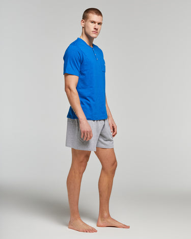 PYJAMA COURT EN COTON AVEC DÉCOLLETÉ SERAFINO