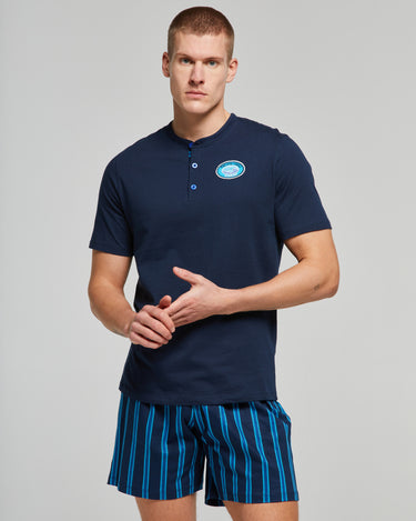 PYJAMA COURT EN COTON GINKO