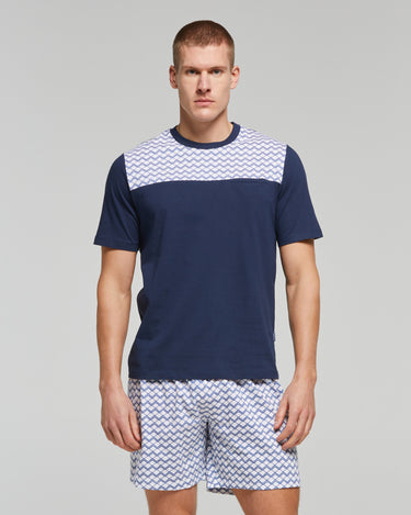 PYJAMA COURT EN COTON OLEANDRO