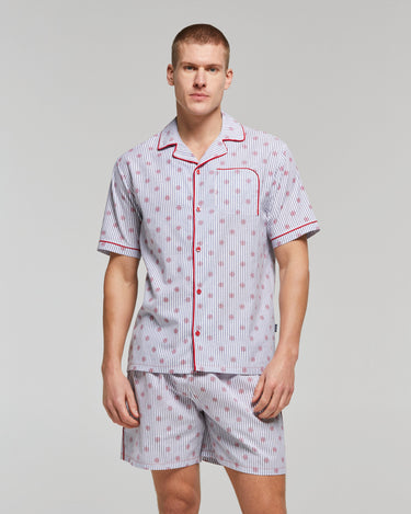 KURZER NARCISSUS-PYJAMAS AUS BAUMWOLLE