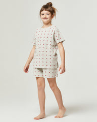 PIJAMA CORTO DE ALGODÓN ROSOLIDA