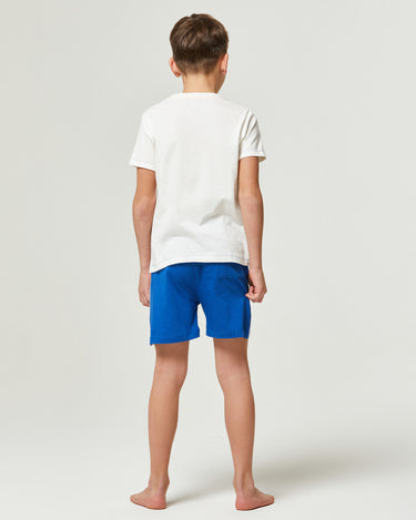 PIJAMA CORTO DE FELPA DE ALGODÓN