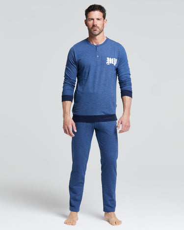 LONG COTTON MOSCATO PYJAMAS