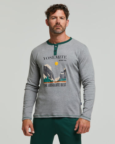 Pyjama long en coton interlock Trebbiano