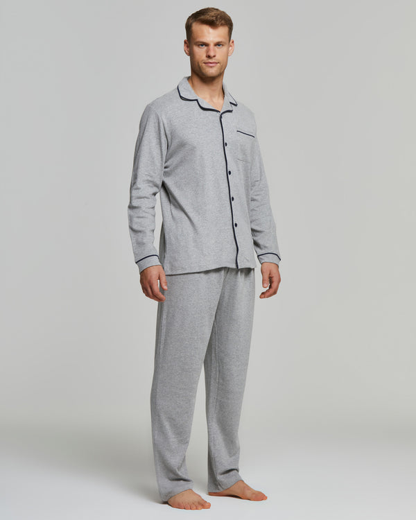 Langer Pyjama aus Interlock-Baumwolle von Filippo