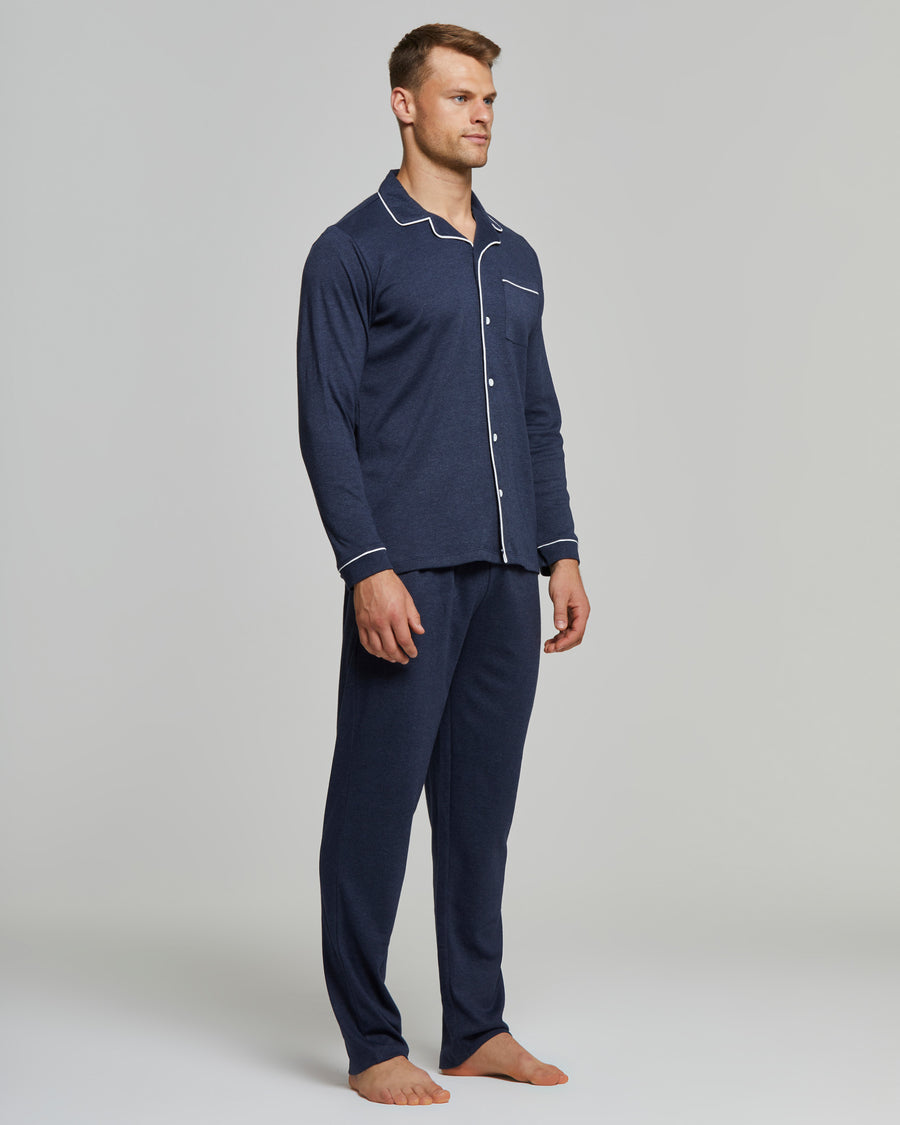 LONG FILIPPO PYJAMAS IN INTERLOCK COTTON