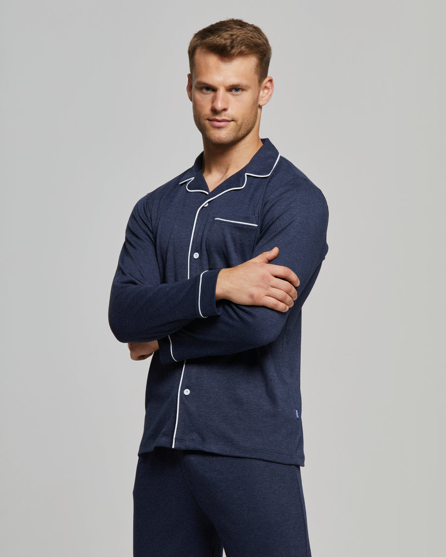 LONG FILIPPO PYJAMAS IN INTERLOCK COTTON