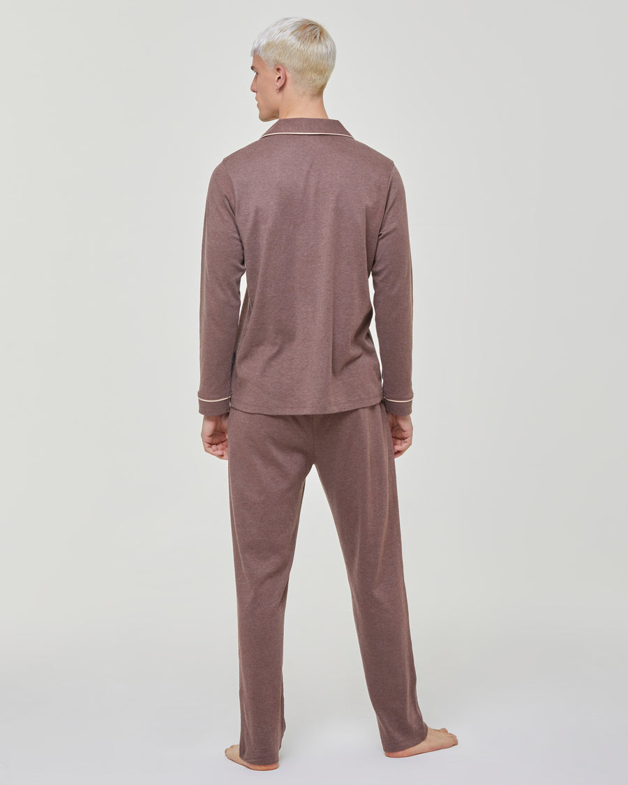 Pyjama long en coton interlock Filippo