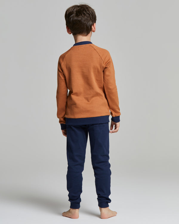 BRACHETTO LONG INTERLOCK COTTON PYJAMAS 