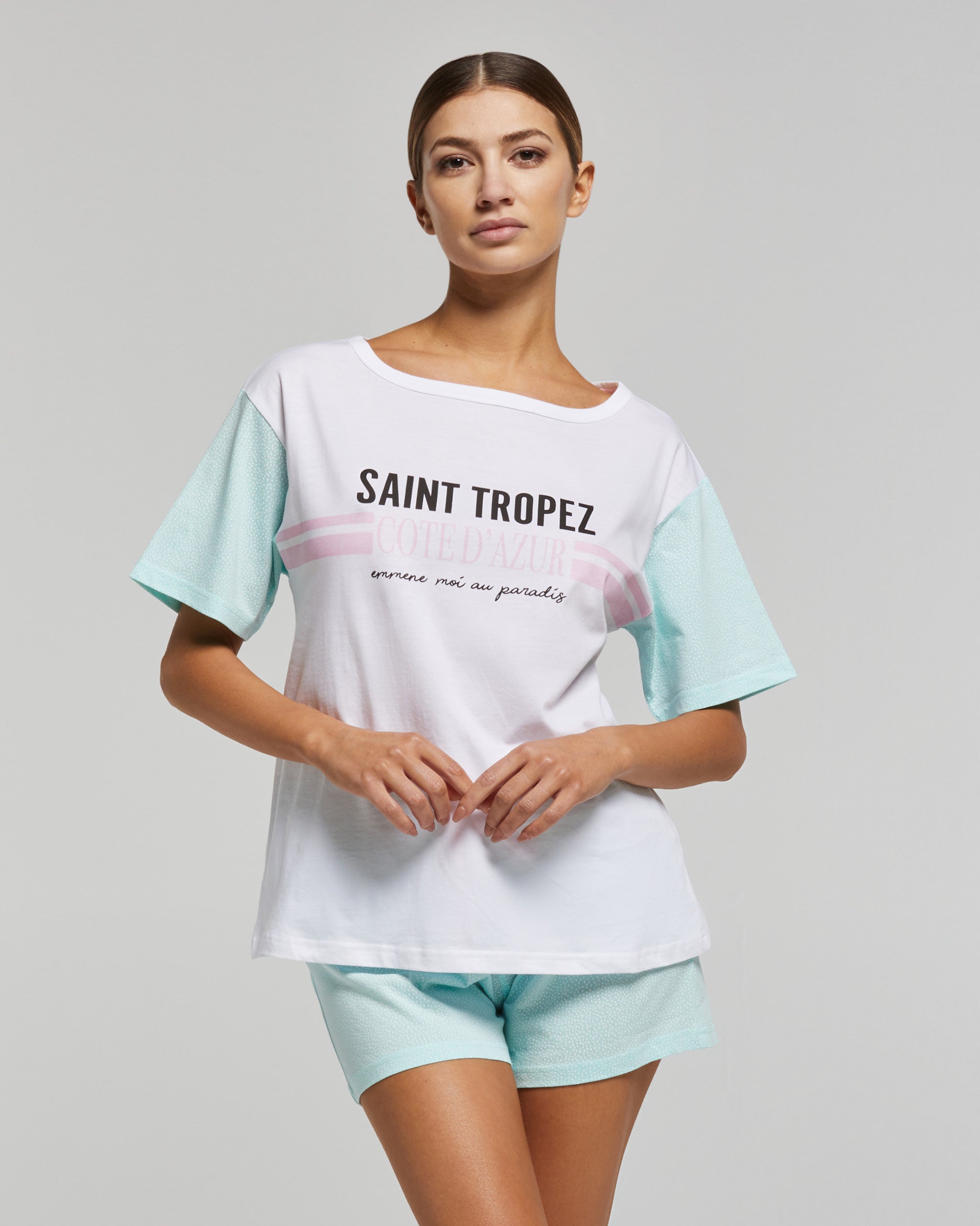 Angelica short cotton pajamas