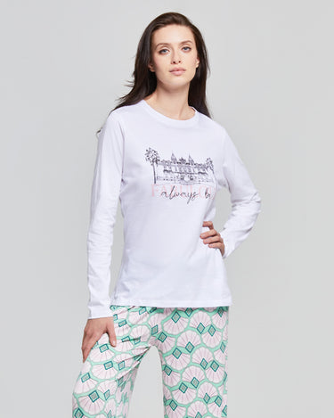 PIGIAMA LUNGO VISCOSA E COTONE ANNA