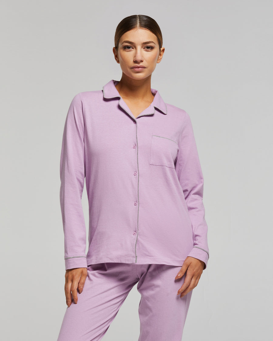 PYJAMA LONG EN COTON ELISABETTA