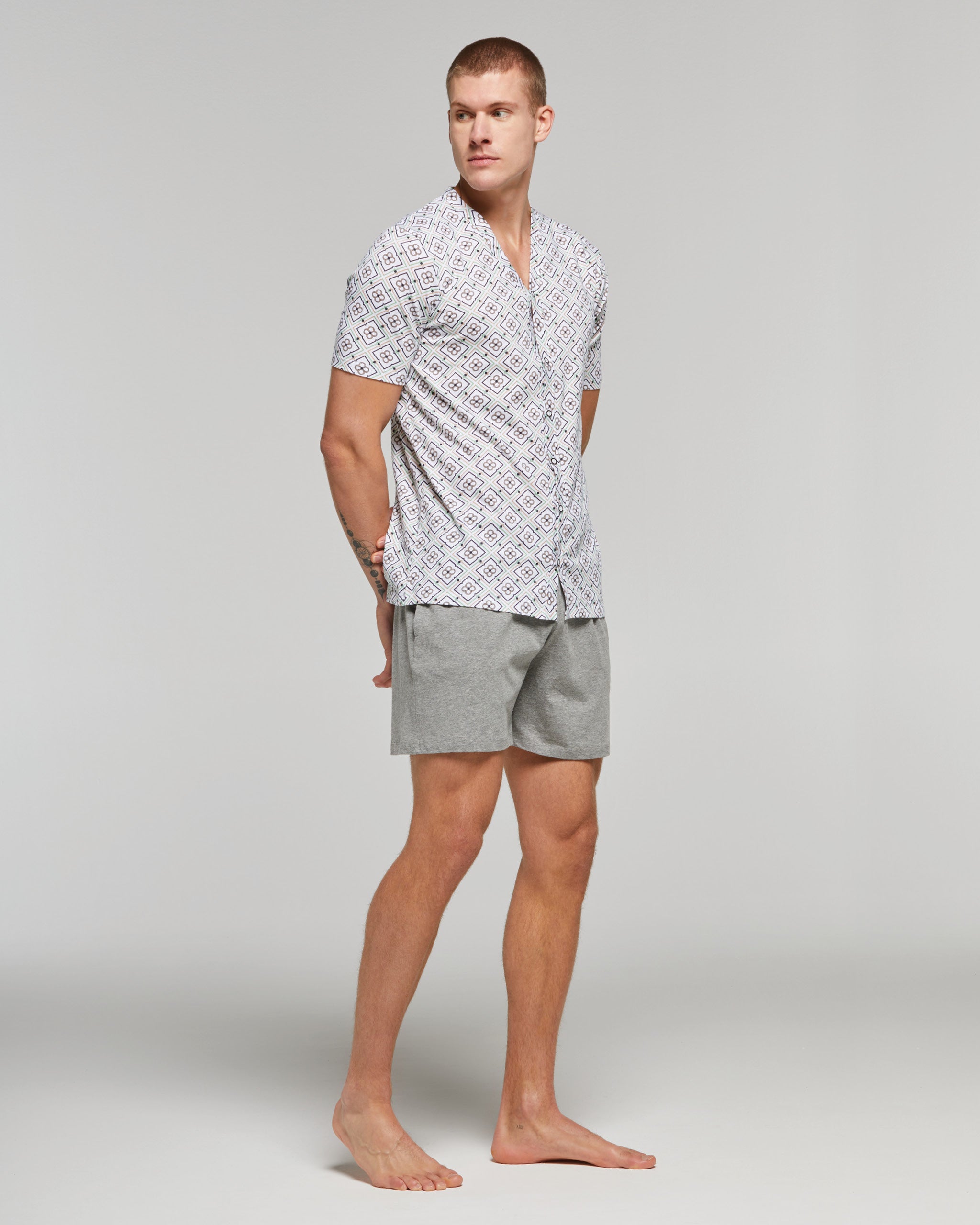 Pigiama Cotone Pantaloncini Corti Pigiama Uomo Pigiama Uomo Cotone