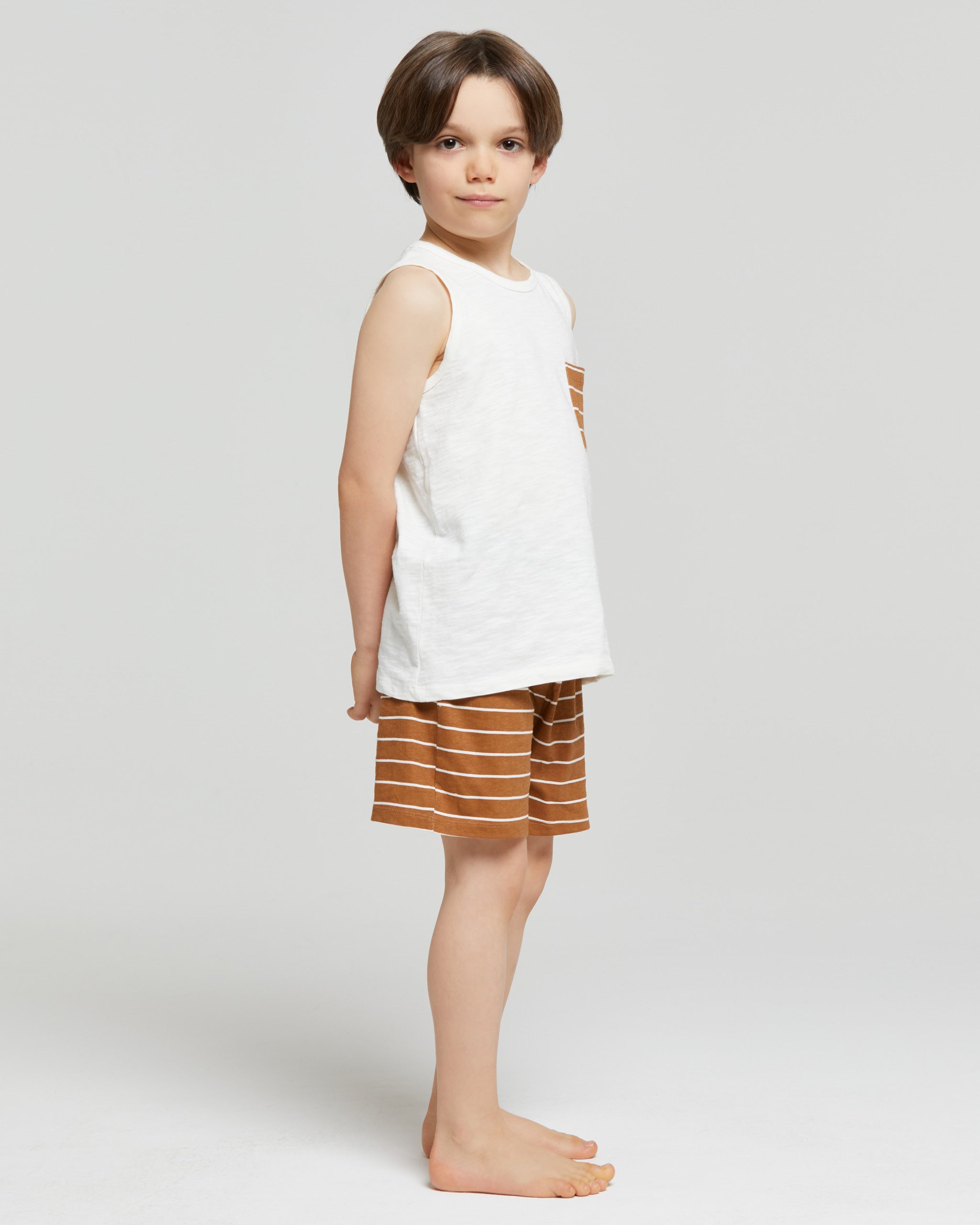 DONATELLO KURZER PYJAMAS AUS BAUMWOLLE