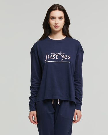 Pyjama long en coton interlock Calicanto