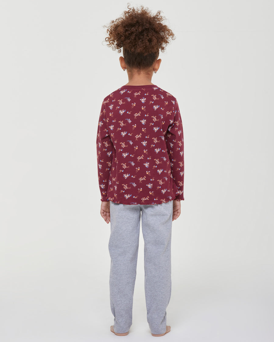 Elodie langer Pyjama aus Interlock-Baumwolle