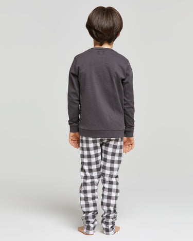 Elvio interlock cotton long pyjamas