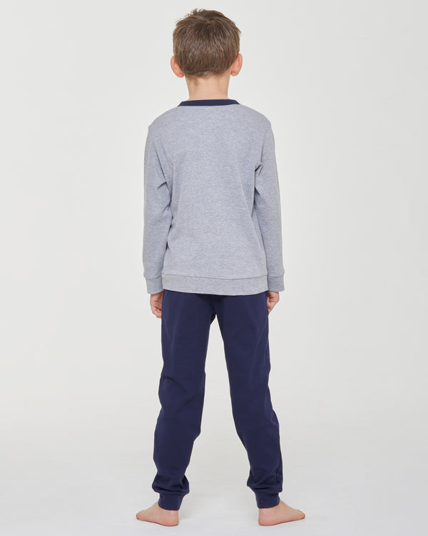 Pyjama long en coton interlock Willy