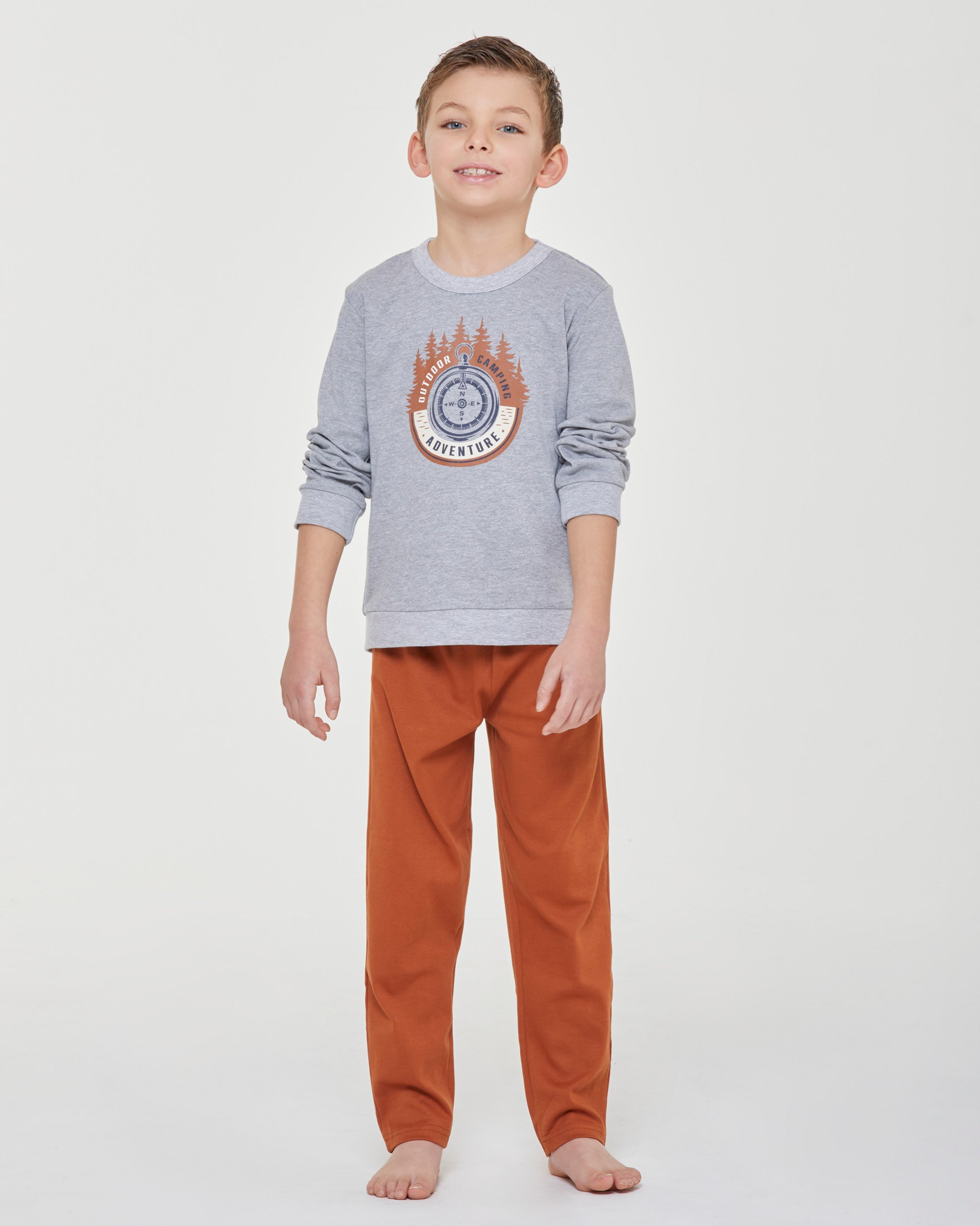 Pyjama long en coton interlock Yari