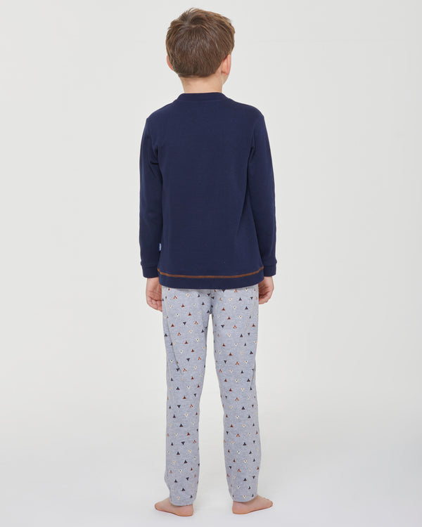 Arin langer Pyjama aus Interlock-Baumwolle