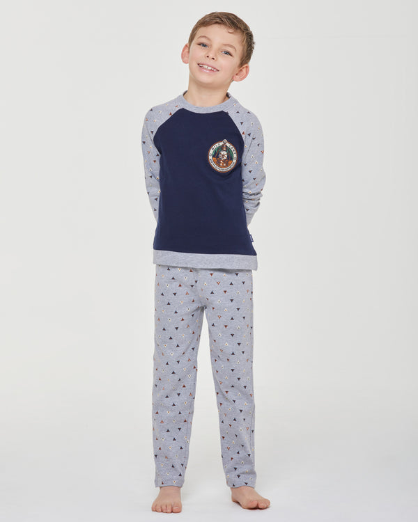 Pyjama long en coton interlock Elia