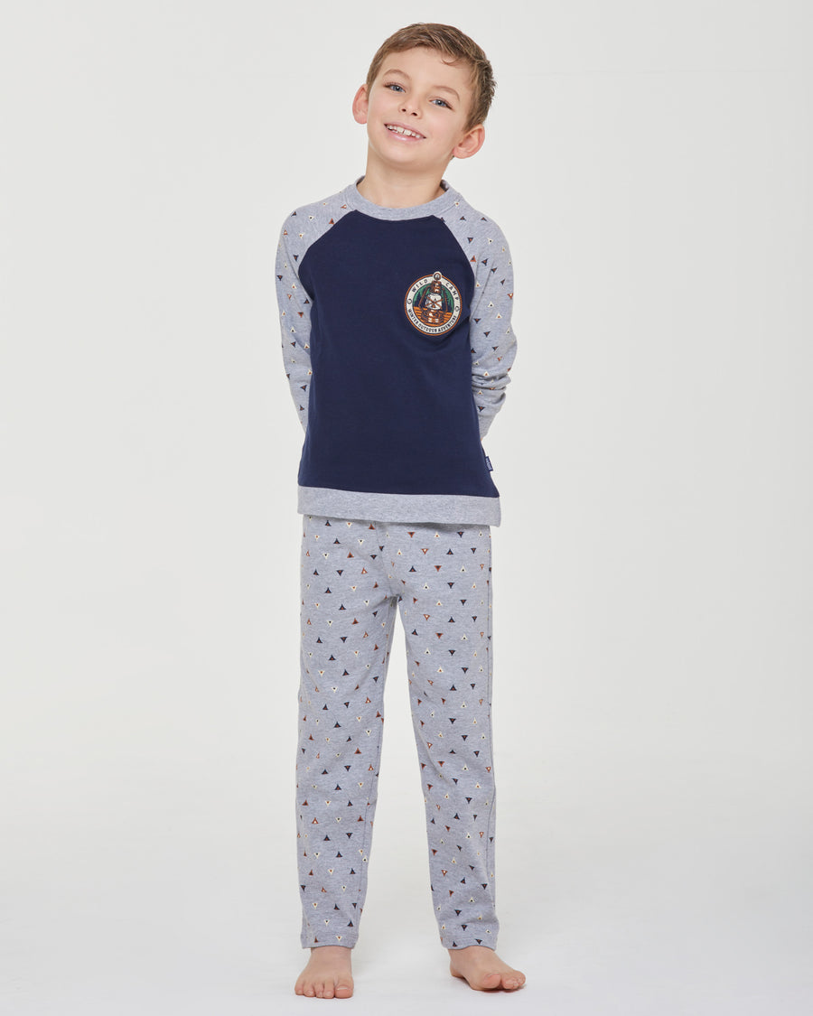 Elia interlock cotton long pyjamas