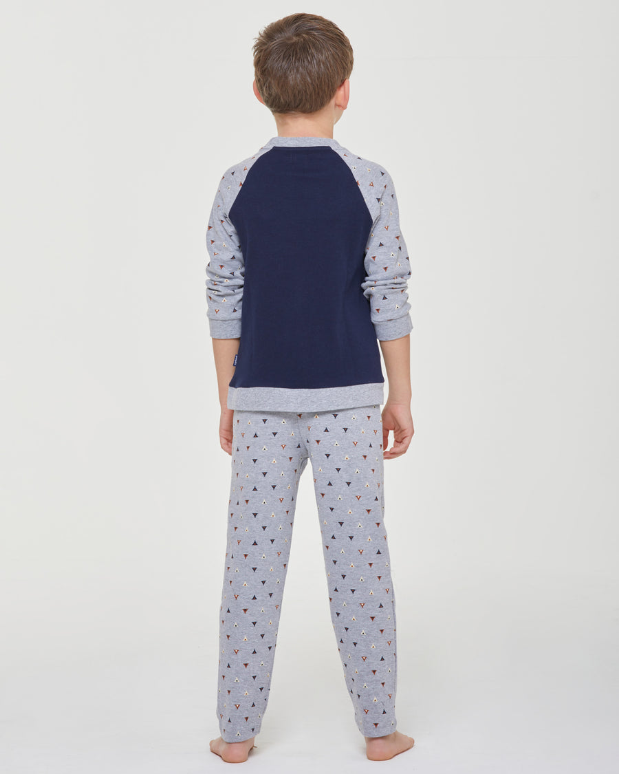 Pyjama long en coton interlock Elia