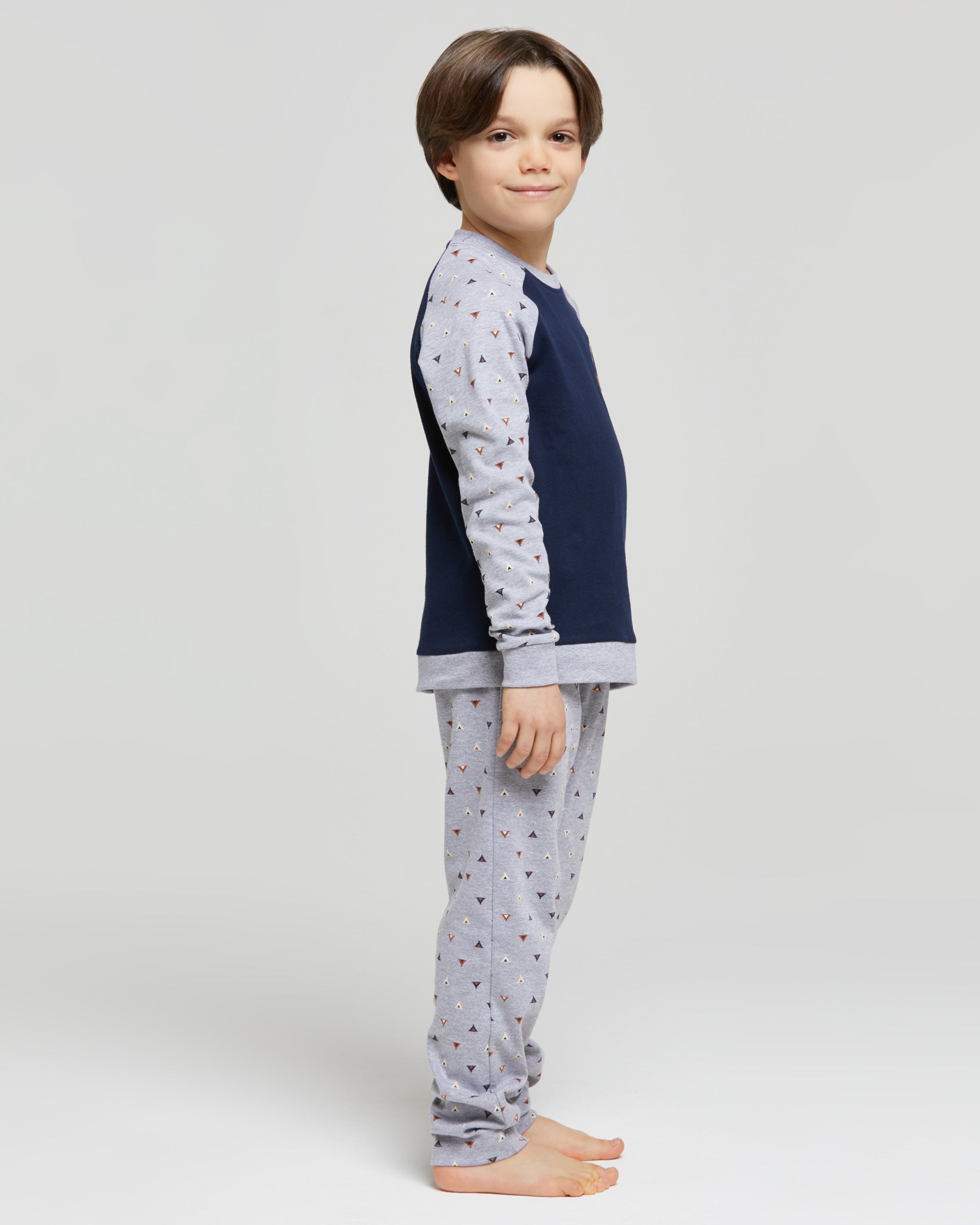 The PyjamaFactory Pigiama Intero In Cotone 100% - Motivo Scarpe E Palloni Da Calcio - Con Cerniera, Polsini Confortevoli