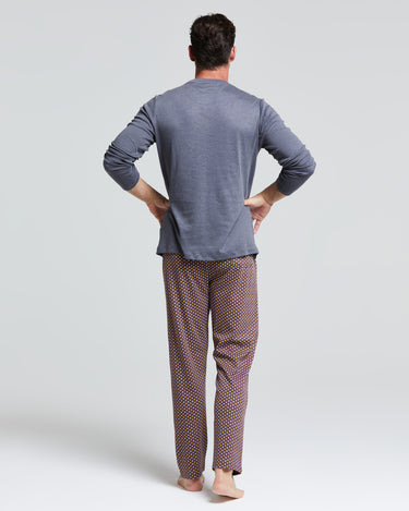 Pyjama long en interlock de coton Dattero