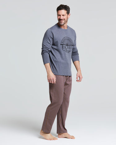 Pyjama long en interlock de coton Dattero