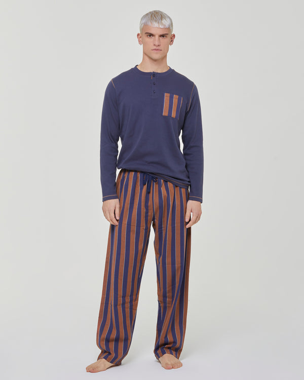 Zenzero interlock cotton long pyjamas